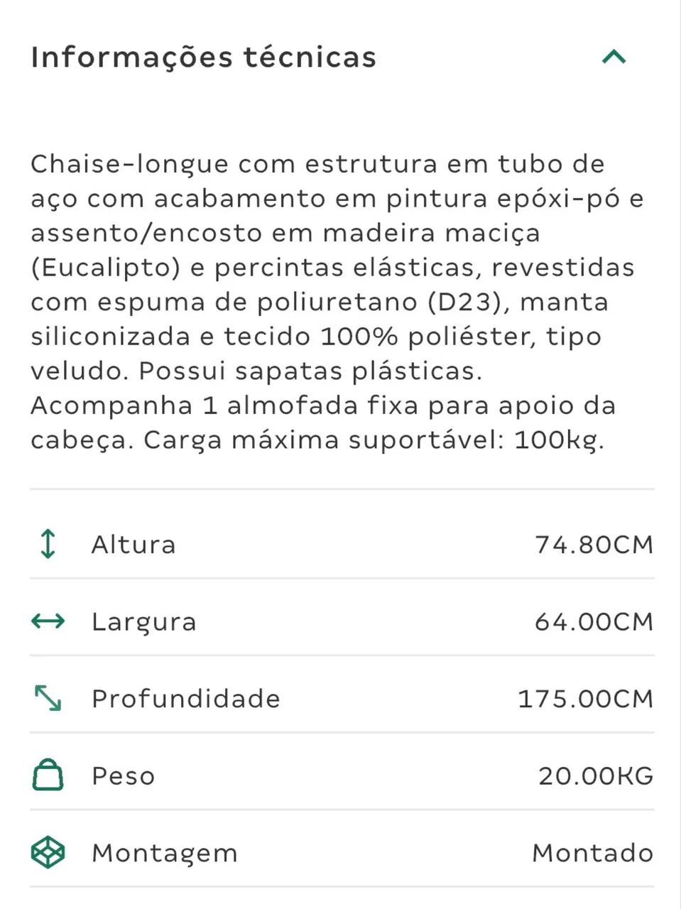 Divã/recamier tokstok novíssimo  - Foto 3