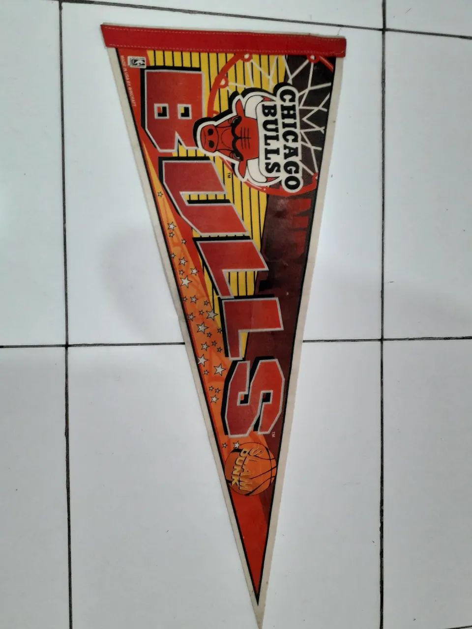 FLÂMULA  VINTAGE CHICAGO BULLS ANOS 90