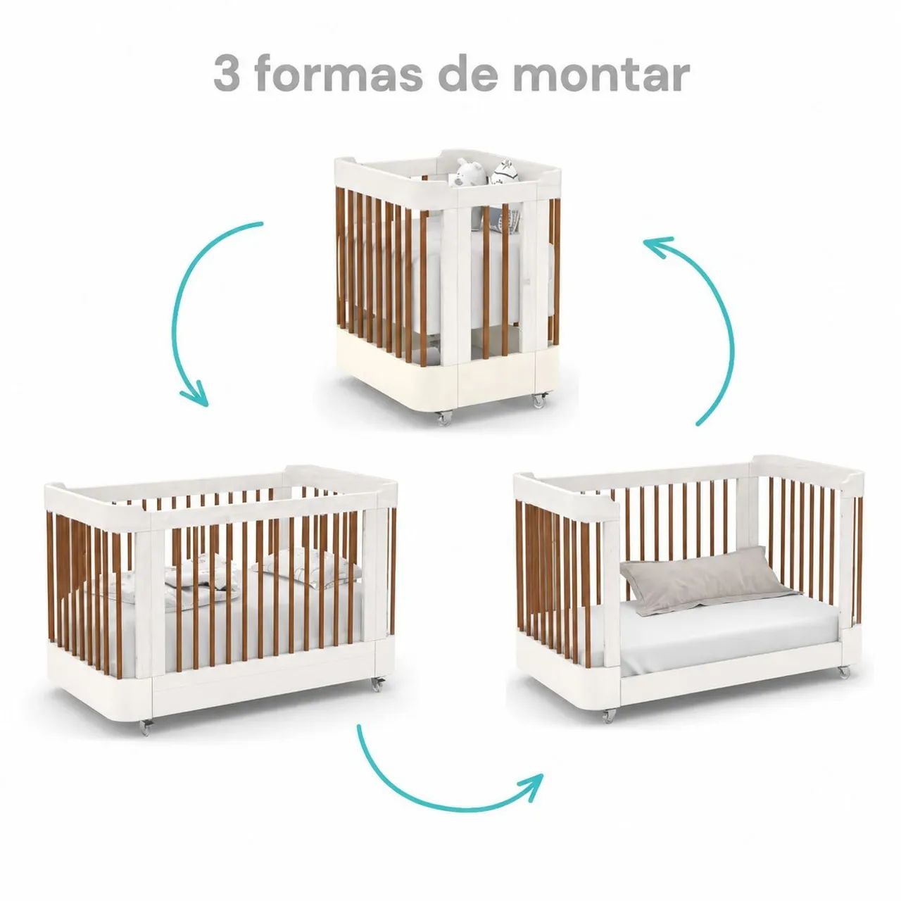 Berço nido 3 em 1