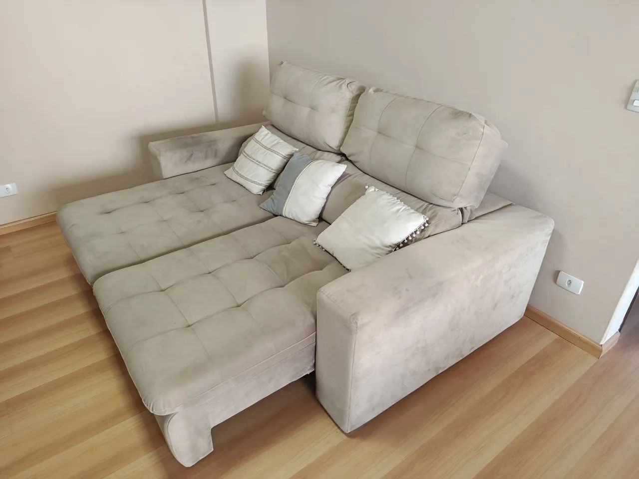 Sofá Retrátil e Reclinável Usado - Foto 3