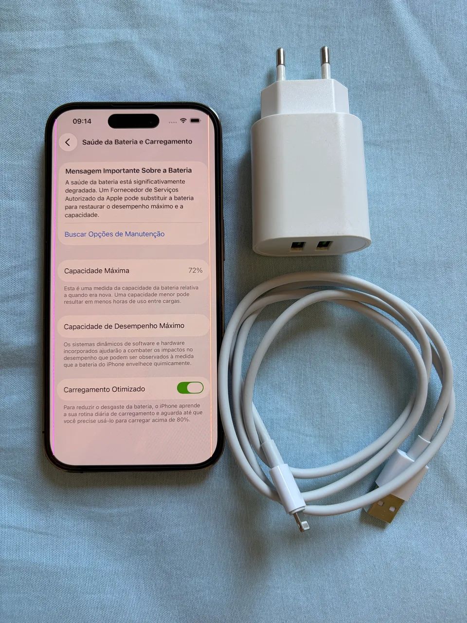 Vendo iPhone 14 Pro 256GB Roxo Profundo - Vidro Intacto (Com Detalhes)? - Foto 2