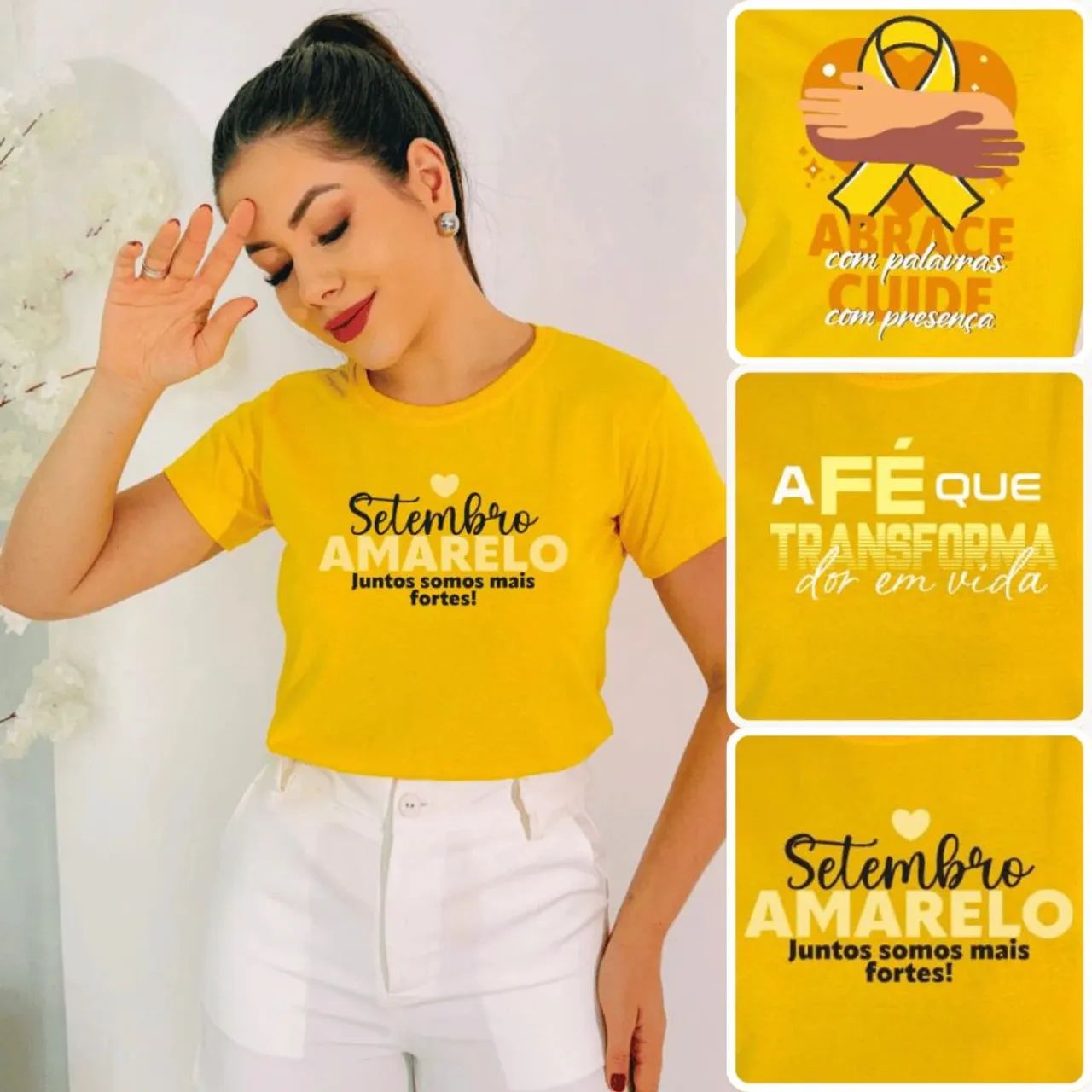 Camisetas setembro amarelo 