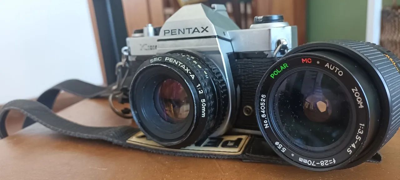 Vendo câmera pentax k1000 com tripé  - Foto 2