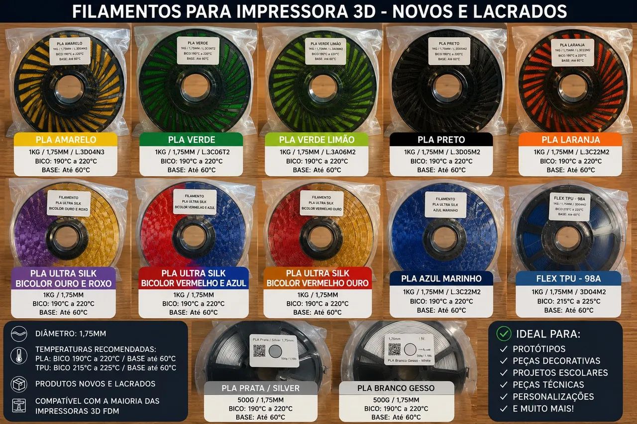 Filamentos Impressora 3D