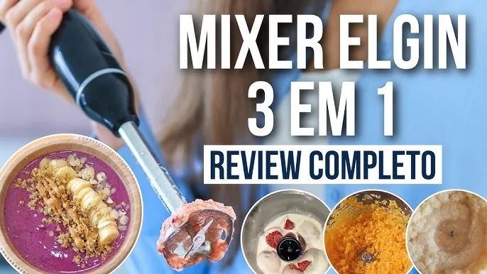 Mixer Power Inox Elgin 3 Em 1 Mistura Tritura Bate 600w 127v Lacrado - Foto 4