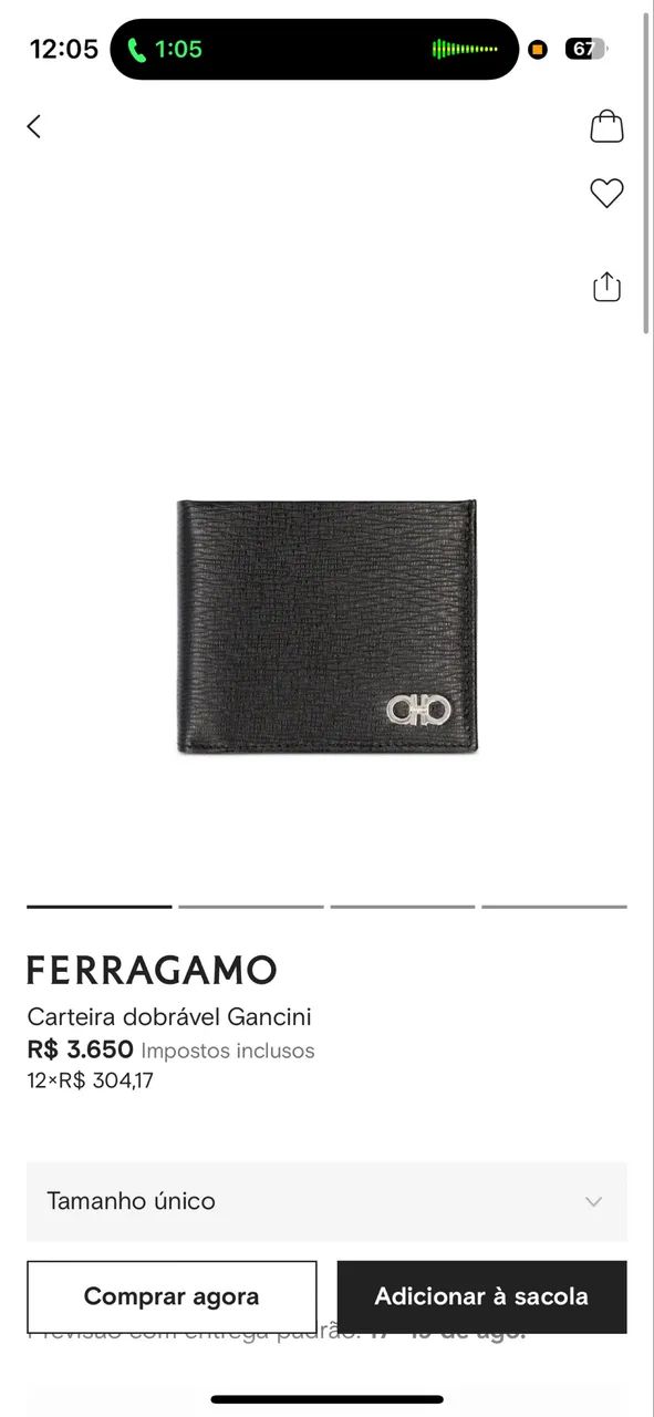 CARTEIRA FERRAGAMO 