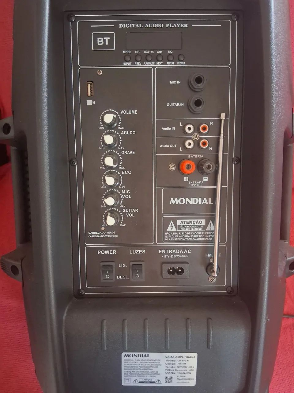 VENDO UMA CAIXA DE SOM MOMDIAL 350 REAIS *NOVA  - Foto 5