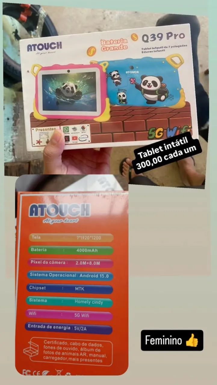 Tablet infantil 
