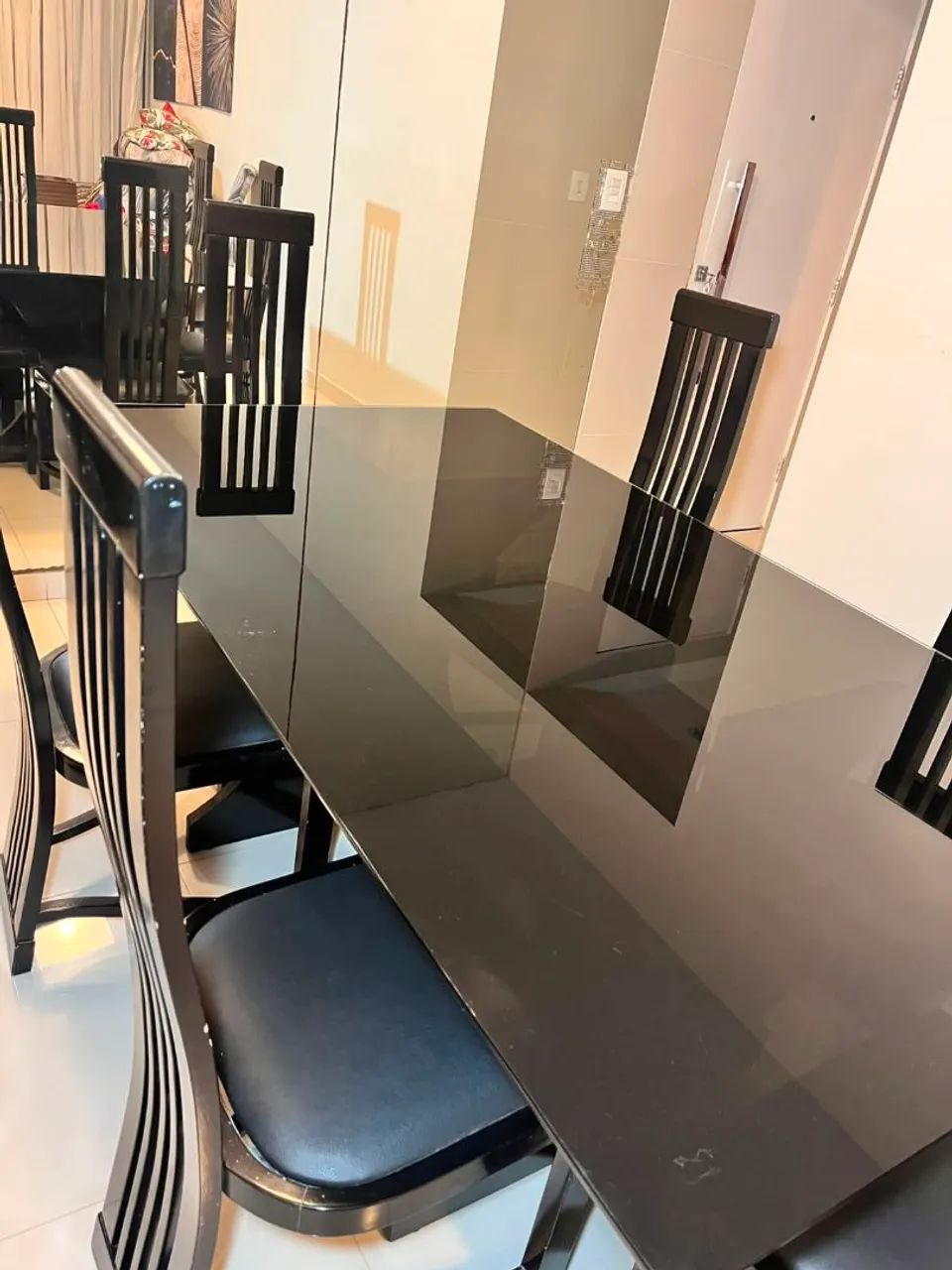 MESA COM 6 CADEIRAS + ARCA  - Foto 3