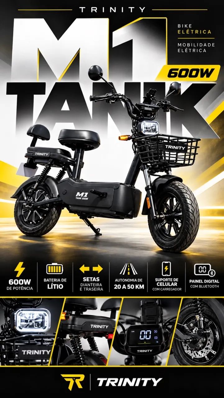SCOOTER ELÉTRICA TRINITY M1 - Foto 2