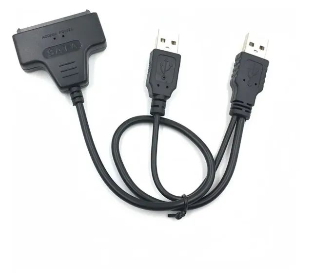 Cabo Adaptador Usb 2.0 Sata Dual Usb Hdd
