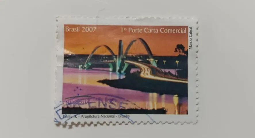Selo postal - Ponte JK - Brasília