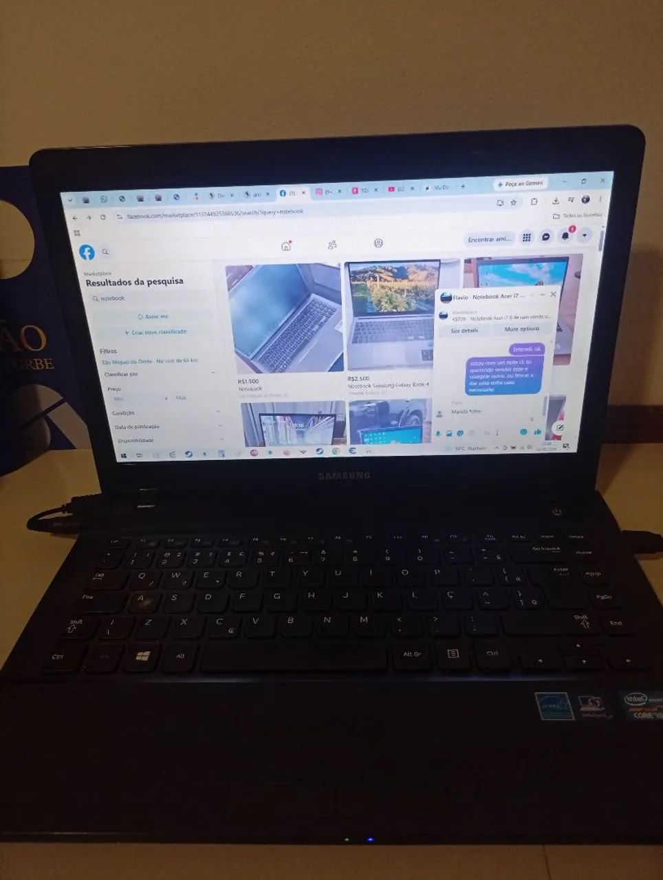 Notebook Samsung 8 GB Ram