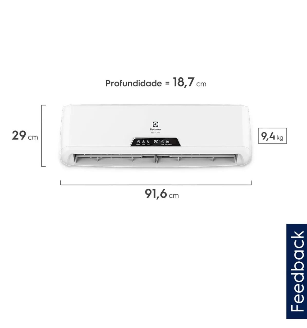 Ar condicionado split 12000btu Eletrolux Ecoturbo - Foto 2