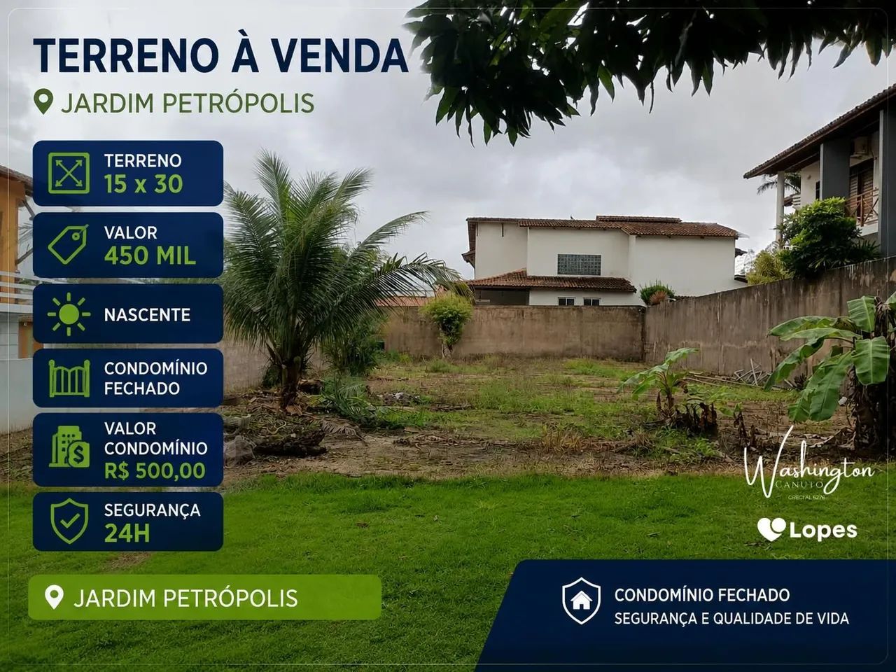 Vendo terreno condomínio fechado!