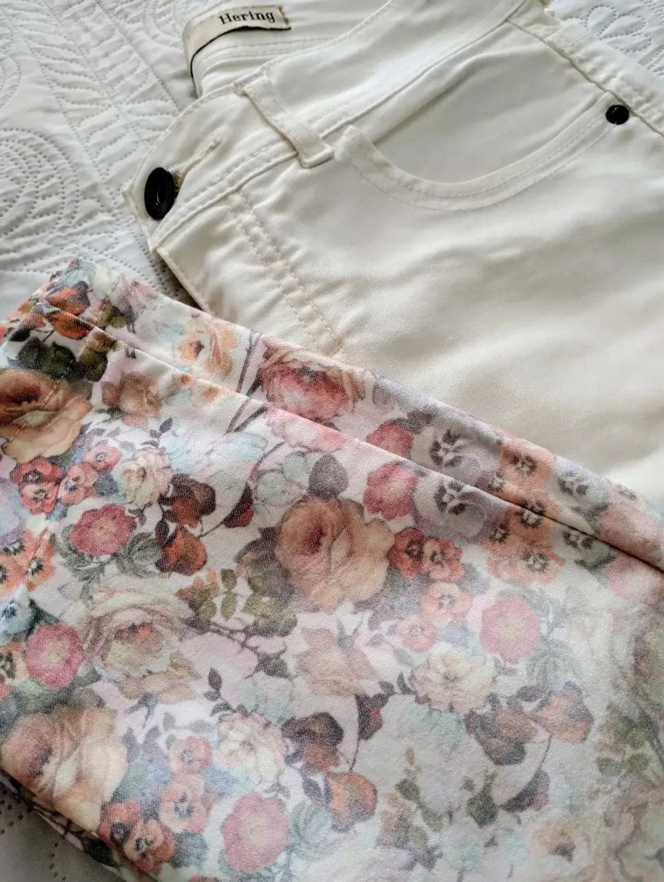 Calça Hering off white Tam 40 - Foto 3