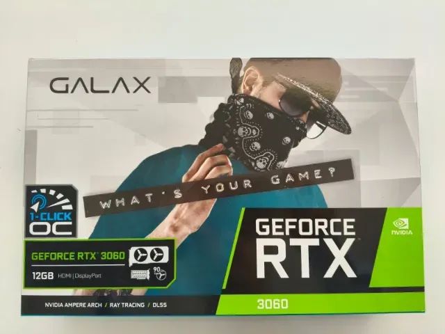 Placa de Vídeo Galax RTX 3060 12GB 1-Click OC