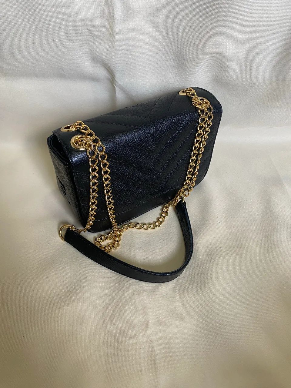 Bolsa pequena Couro legítimo  - Foto 4