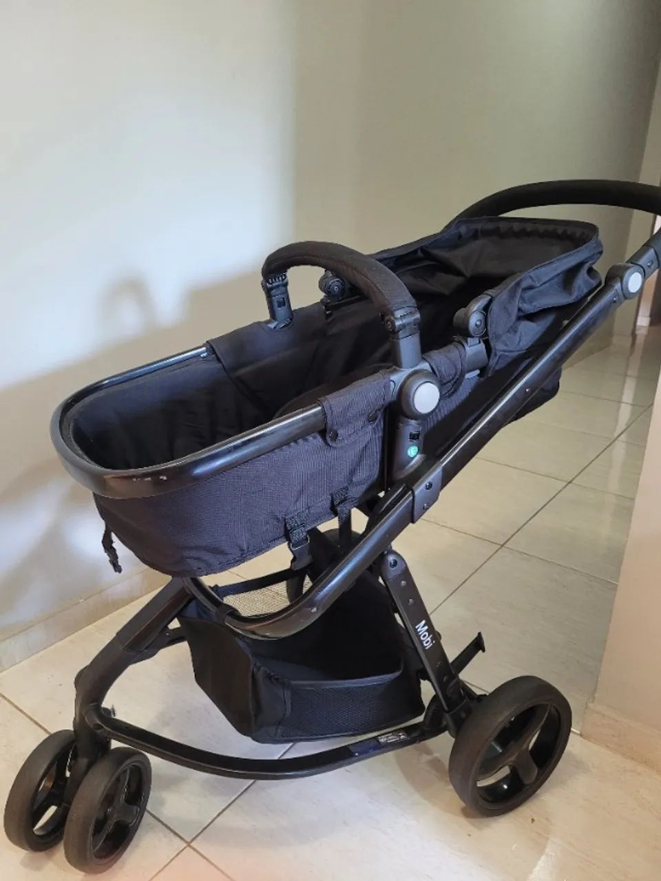 Carrinho Travel System Safety 1st Mobi Duo - Full Black (Impecável) - Foto 2