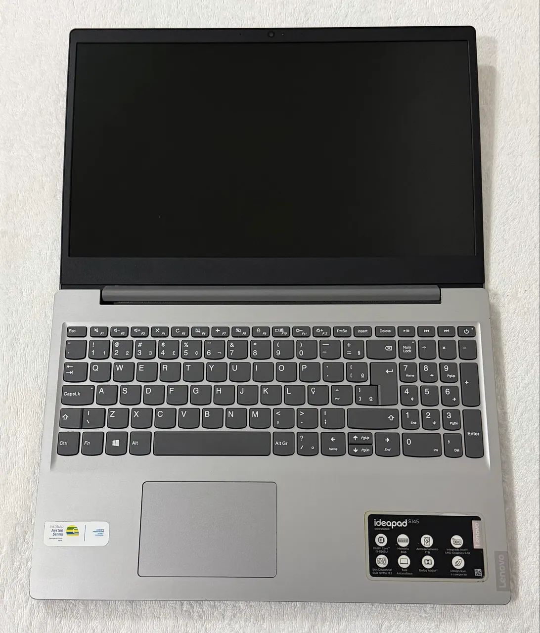 Notebook Lenovo i5 da 8 Geração com 8GB DDr4 e SSD 256GB M2, Tela