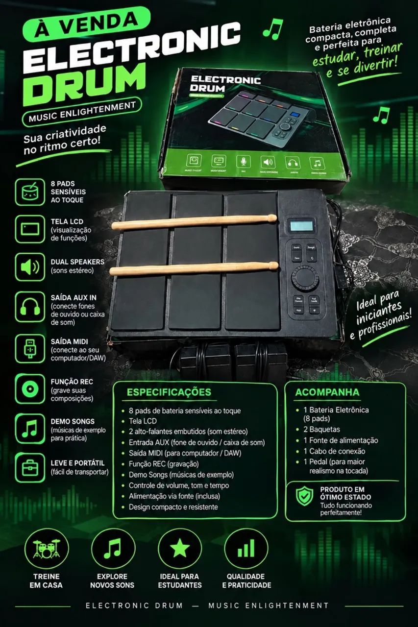 Bateria electronic drum 