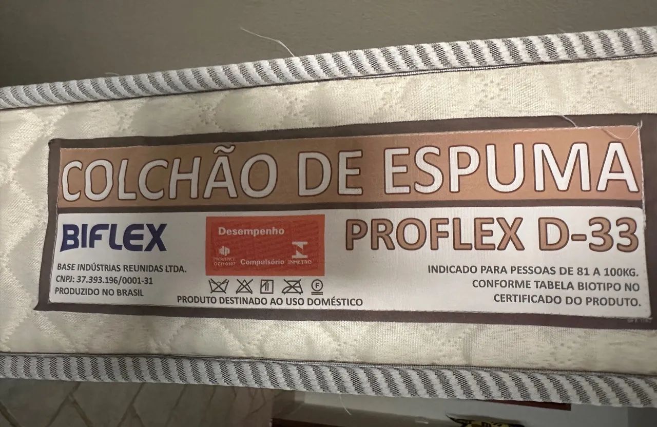 Colchão Biflex Proflex D33 Solteirão Usado em Ótimo Estado - Foto 2
