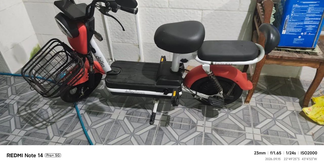 Bicicleta elétrica tipo motinha nova - Foto 3