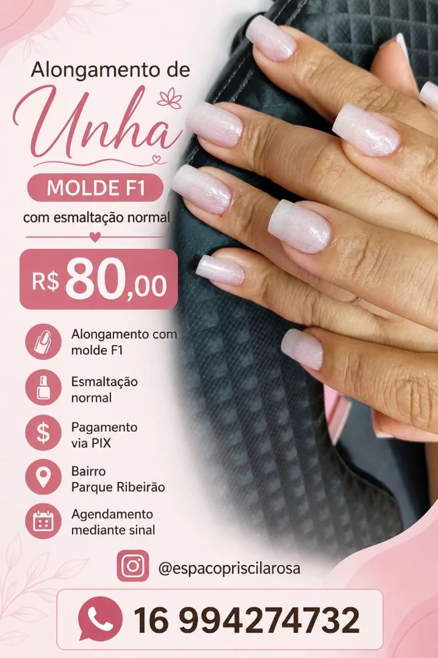 Alongamento de unha 