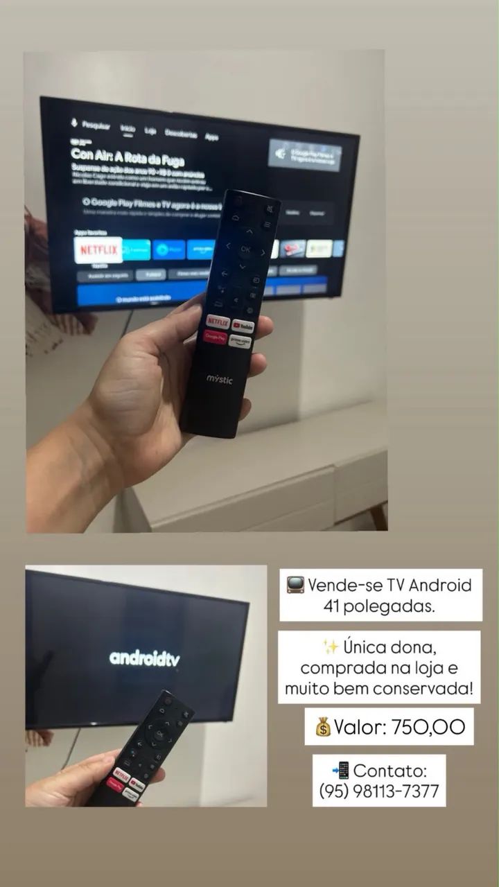TV Android 41 polegadas.
