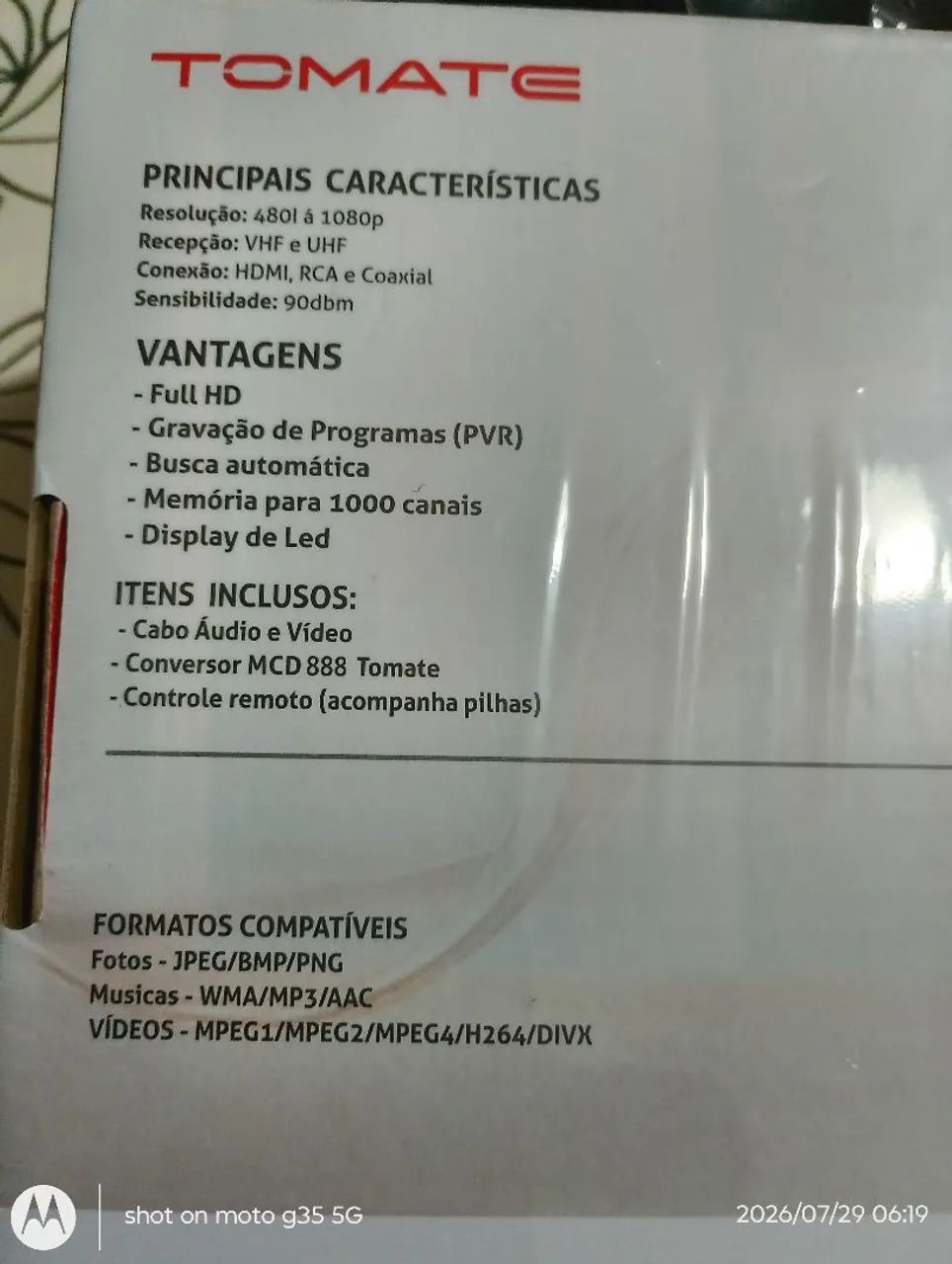 Conversor digital HDTV (novo) - Foto 5