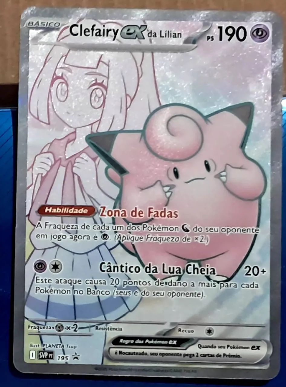 Carta pokémon- Clefairy Ex da Lílian (195/promo)