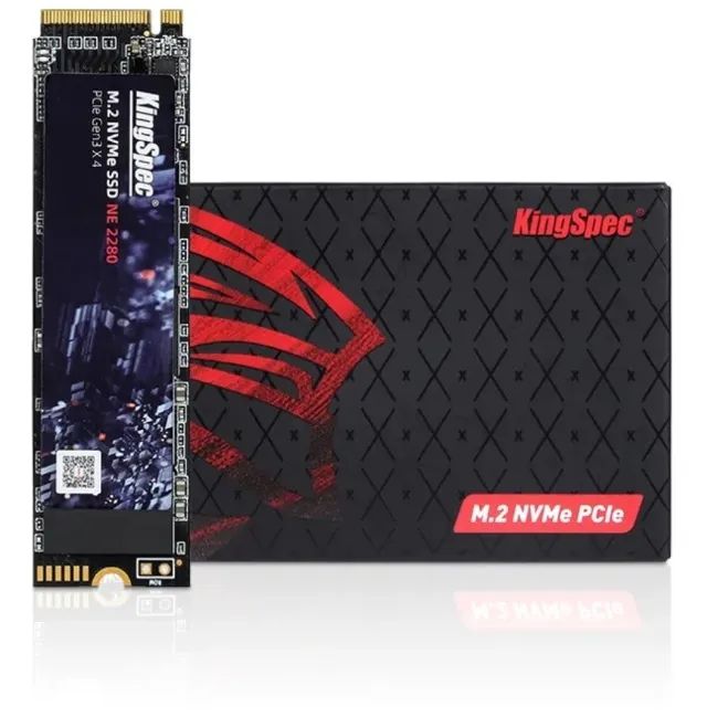 Ssd M.2 256GB KingSpec M2 NVMe (Novo / Lacrado) - Foto 2