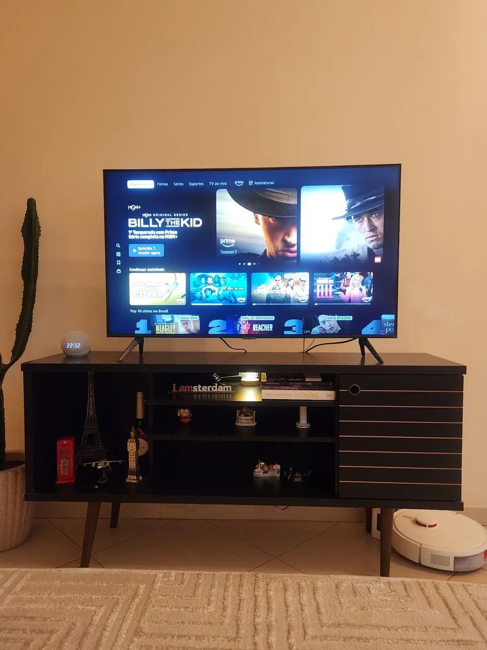 (Usado) Rack Para Tv Até 55 Polegadas 1 Porta Retrô Safira Bechara