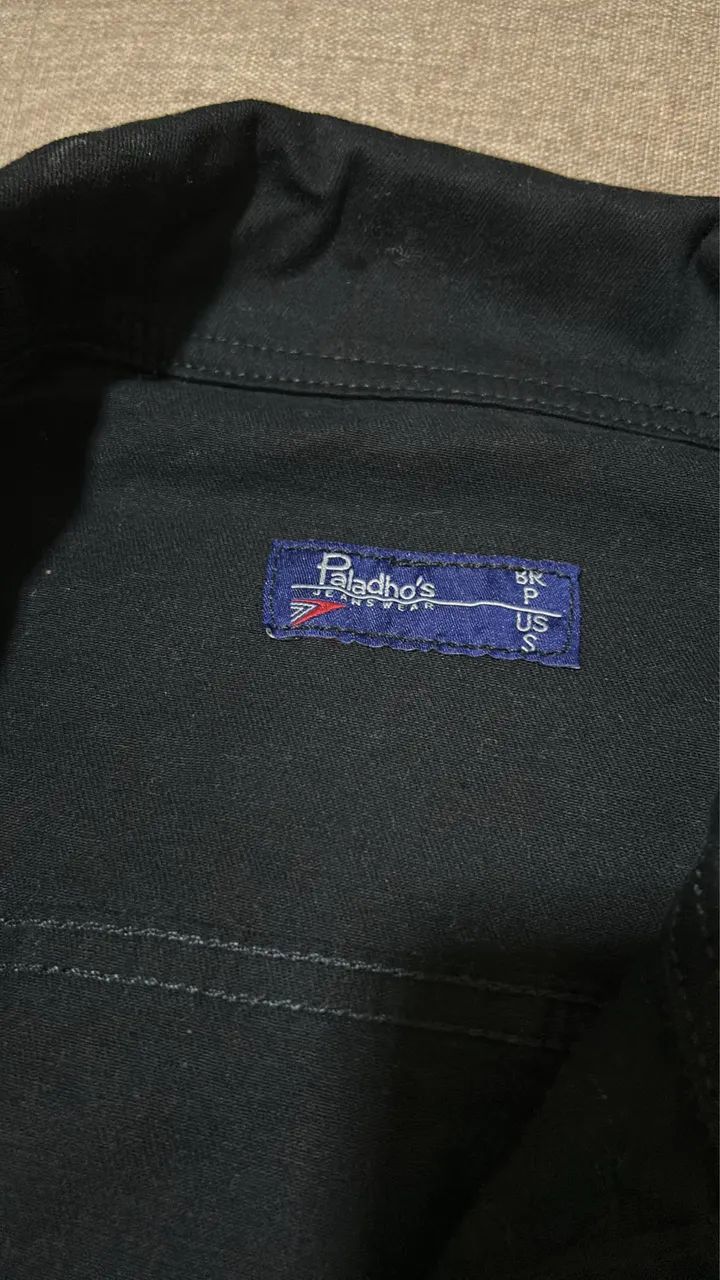 Jaqueta Jeans preta  - Foto 4