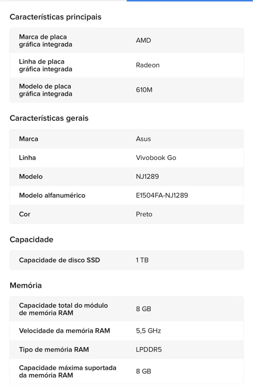 VENDO NOTEBOOK ASUS VIVOBOOK GO 15 - Foto 4