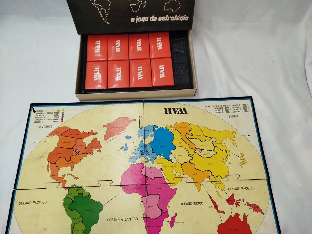 Antigo jogo WAR 1 edição anos 70 - Foto 3