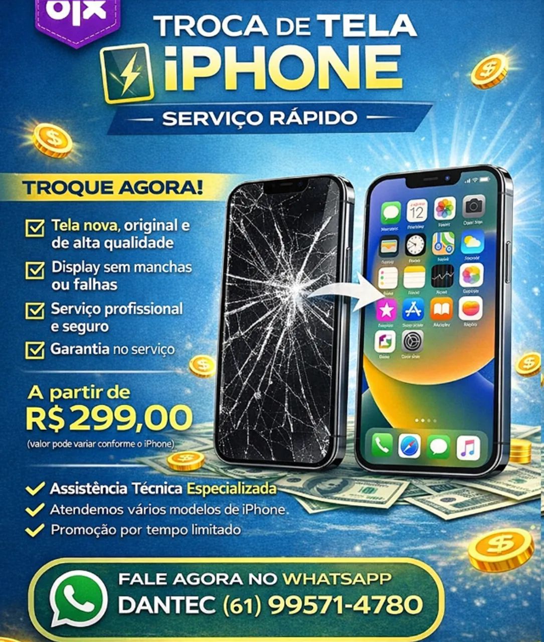 Tela iPhone 12 Por Max Promoção 
