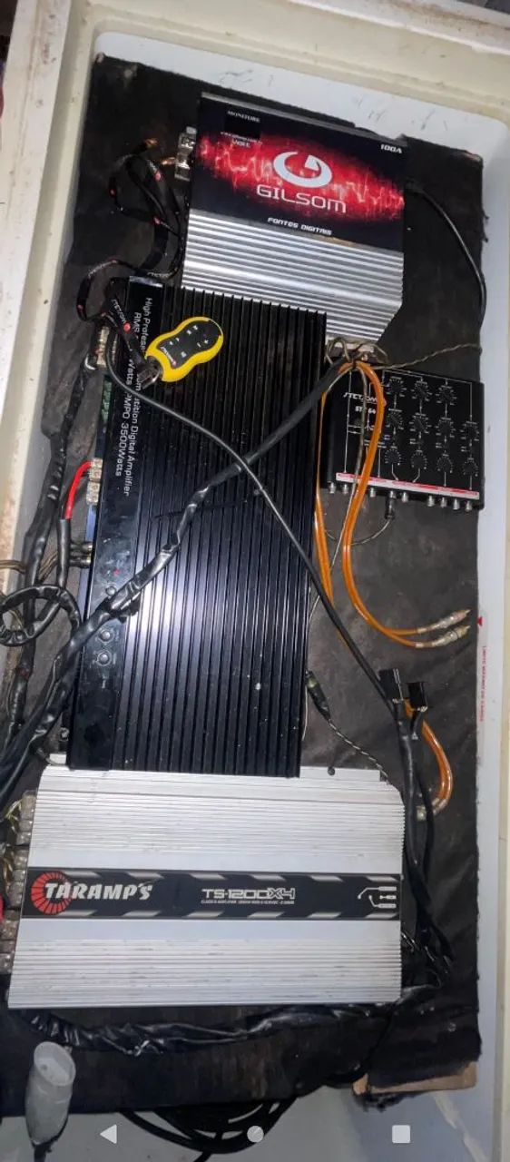 Som automotivo completo com bateria e módulo  - Foto 2