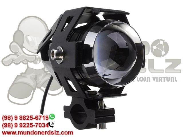Farol de Led Milha Luz Auxiliar Neblina 1200 2p para Moto em São Luís MA - Foto 4