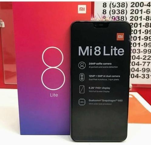 Xiaomi MI 8 Lite 64GB Preto, Lacrado, Zero (na caixa)