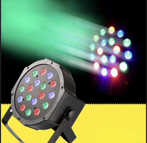 Canhão Refletor 18 Led Rgb Jogo De Luz Dj Festa Lk-184 LuaTek - Foto 2