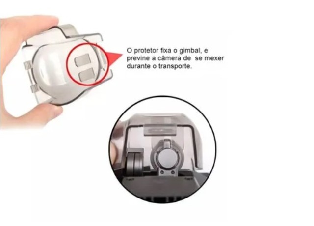 Drone Protetor E Trava Do Gimbal Do Dji Mavic Pro  Arduino Automação COD-CP528  - Foto 2