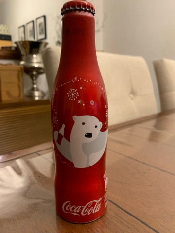 Garrafa Alumínio Coca Cola cheia Natal 2016