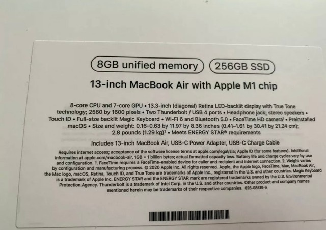 MacBook Air M1 8GB/ 256SSD - Foto 2