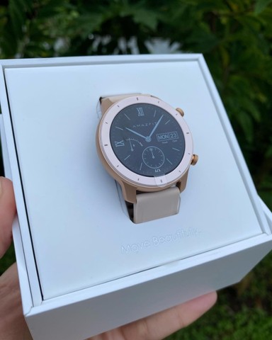 smartwatch amazfit gtr 42mm rosa