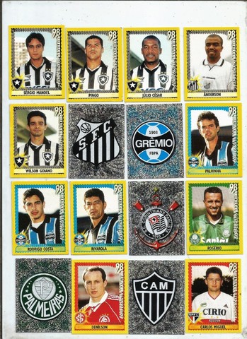 figurinhas campeonato brasileiro 1998 - 30.00 - Foto 2