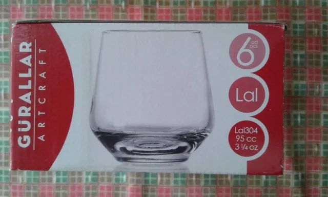 Copo baixo tipo shott 75ml para aperitivo