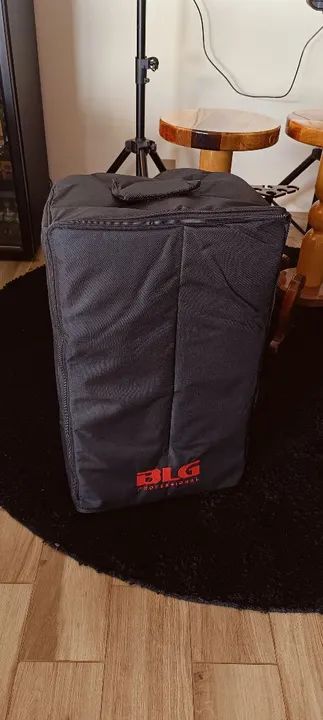 Par de Bag Capa Estofada Para Caixa De Som BLG Bp17-15a Com Bordado - Foto 4
