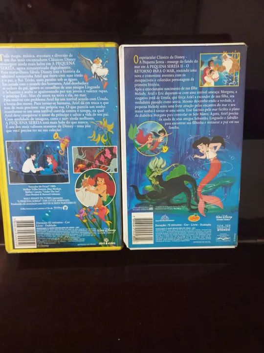 2 fitas vhs Disney A Pequena Sereia  - Foto 3