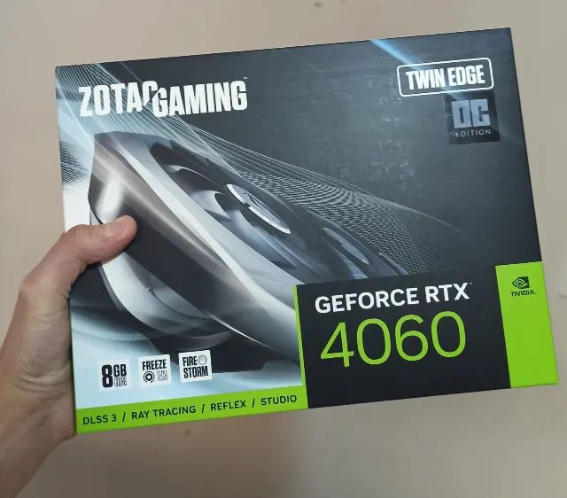 RTX 4060 8Gb OC Zotac  nova lacrada com NF e 2 anos de garantia, aceito cartão